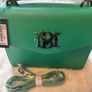 NWT Badgley Mischka Vibrant Green Crossbody Bag